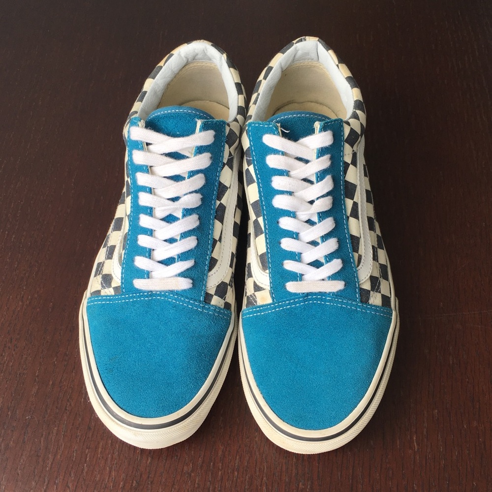 Vans US Open 2016 Surf Shoe Turquoise Checkerboard - Picture 2 of 8